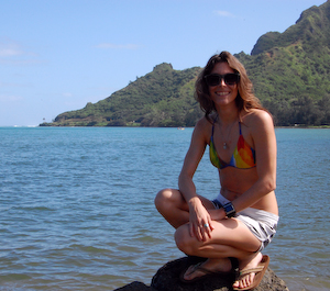 Jesse Restivo at Kahana Bay, O'ahu, Hawai'i.